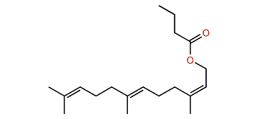 (Z,E)-3,7,11-Trimethyl-2,6,10-dodecatrienyl butyrate